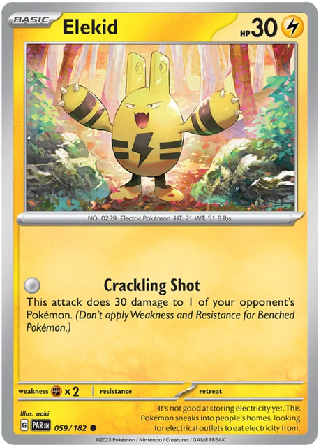 Elekid Paradox Rift Single Pokemon Card 059/182
