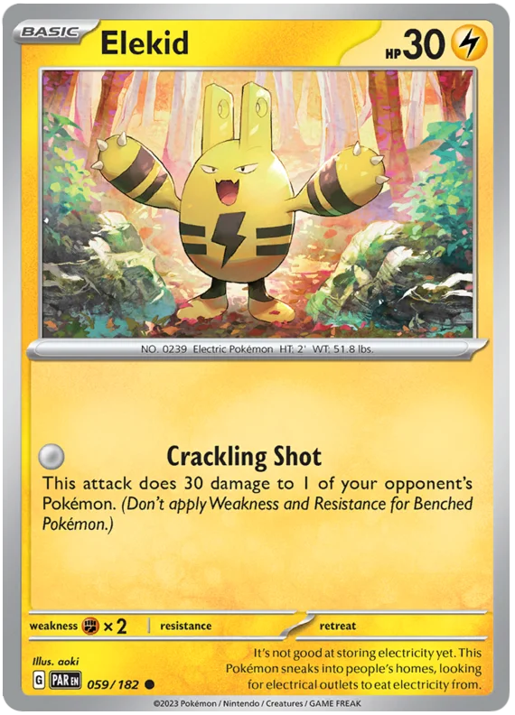 Elekid Paradox Rift Single Pokemon Card 059/182