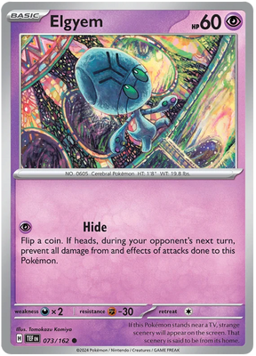 Elgyem Temporal Forces Pokemon Single 073/162