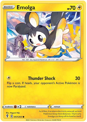 Emolga 057/203 - Pokemon TCG Evolving Skies card