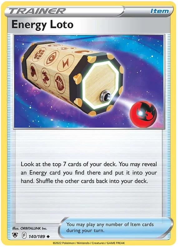 Energy Loto Astral Radiance Pokemon Card Singles 140/189