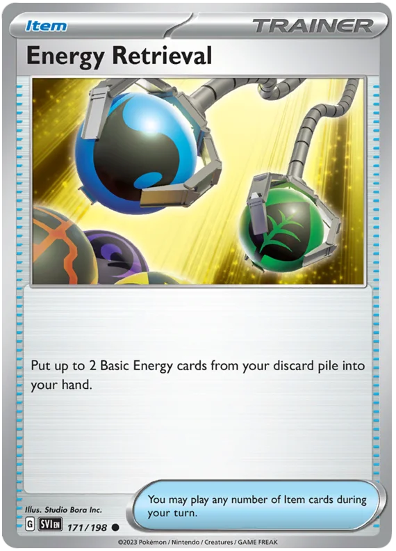 Energy Retrieval Scarlet & Violet Base Set Pokemon Card Single