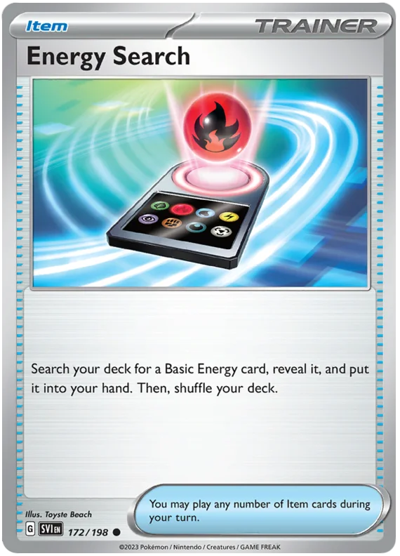 Energy Search Scarlet & Violet Base Set Pokemon Card Single