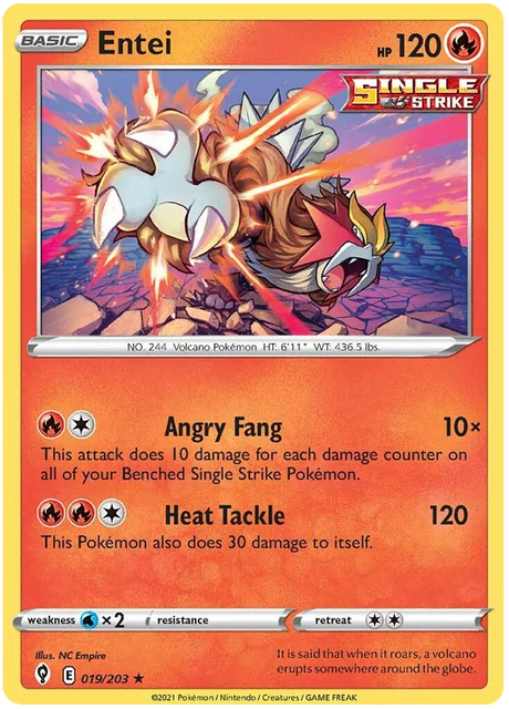 Entei 019/203 - Pokemon TCG Evolving Skies card
