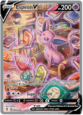 Espeon V (Alternate Full Art) 180/203 - Pokemon TCG Evolving Skies card