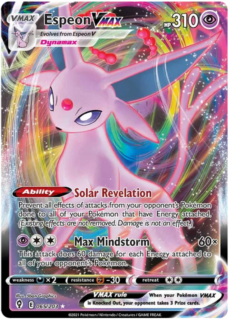 Espeon VMAX 065/203 - Pokemon TCG Evolving Skies card