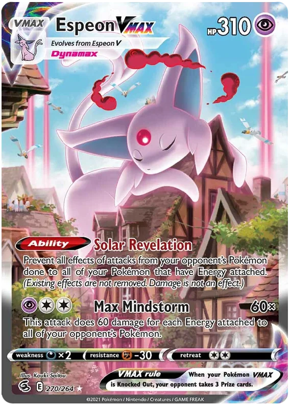 Espeon VMAX Fusion Strike Pokemon Card Singles 270/264