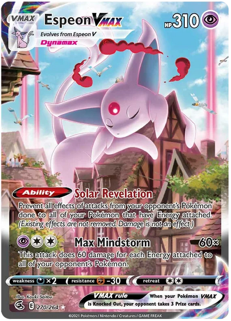 Espeon VMAX Fusion Strike Pokemon Card Singles 270/264