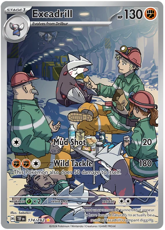 Excadrill Temporal Forces Pokemon Single 174/162