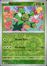 Maractus 003/091, Paldean Fates, Reverse Holo, representative matte composite