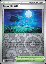 Moonlit Hill 081/091, Paldean Fates, Reverse Holo, representative matte composite
