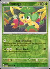 Pansage 004/182, Paradox Rift, Reverse Holo, representative matte composite