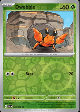 Dwebble 006/182, Paradox Rift, Reverse Holo, representative matte composite