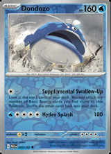 Dondozo 055/182, Paradox Rift, Reverse Holo, representative matte composite