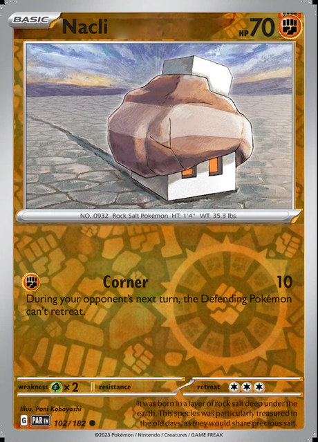 Nacli 102/182, Paradox Rift, Reverse Holo, representative matte composite
