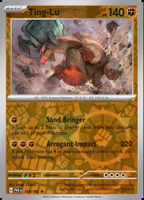 Ting-Lu 109/182, Paradox Rift, Reverse Holo, representative matte composite