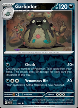 Garbodor 117/182, Paradox Rift, Reverse Holo, representative matte composite