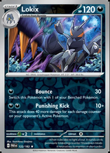 Lokix 122/182, Paradox Rift, Reverse Holo, representative matte composite