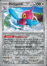 Porygon-Z 144/182, Paradox Rift, Reverse Holo, representative matte composite