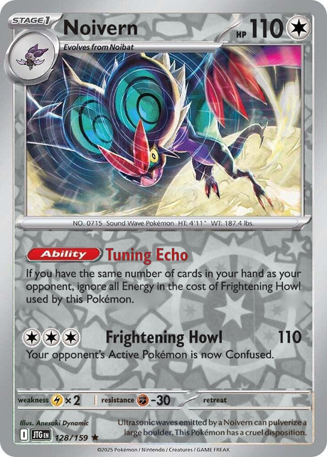 Noivern 128/159, Journey Together, Reverse Holo, representative matte composite