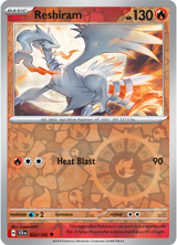 Reshiram 022/142, Stellar Crown, Reverse Holo, representative matte composite