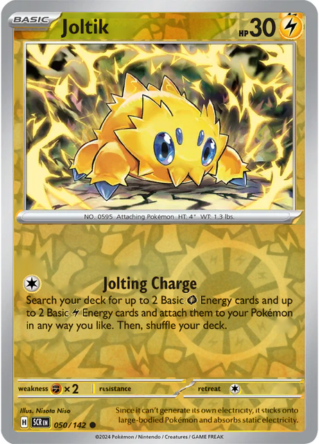 Joltik 050/142, Stellar Crown, Reverse Holo, representative matte composite