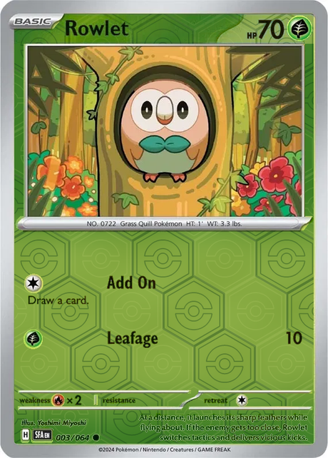 Rowlet SFA EN 003/064 Reverse Holo