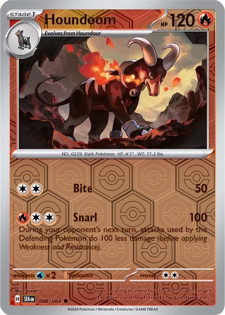 Houndoom SFA EN 008/064 Reverse Holo