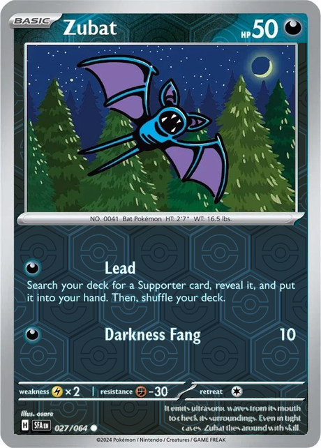 Zubat SFA EN 027/064 Reverse Holo
