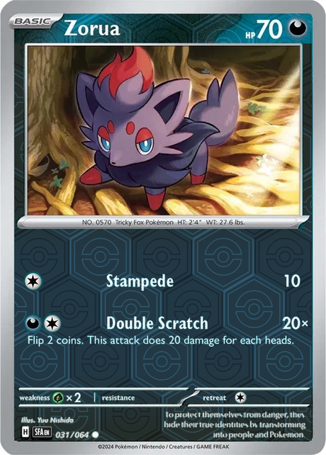 Zorua SFA EN 031/064 Reverse Holo