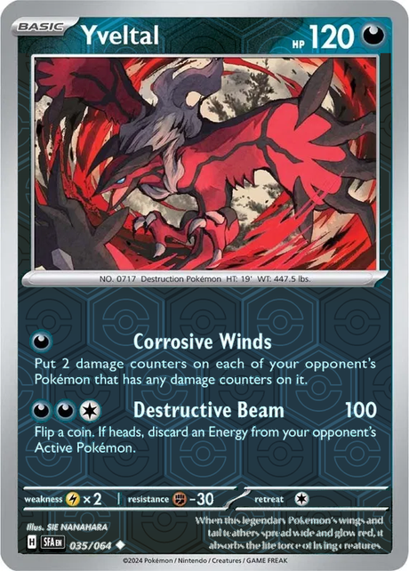 Yveltal SFA EN 035/064 Reverse Holo