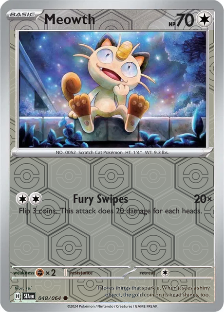 Meowth SFA EN 048/064 Reverse Holo