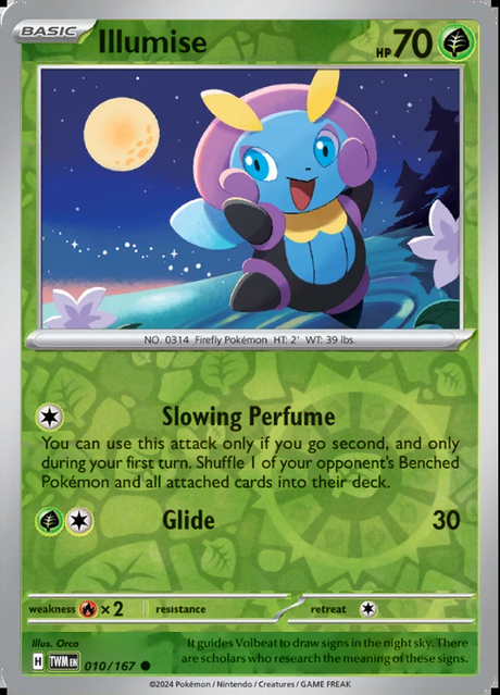 Illumise 010/167, Twilight Masquerade, Reverse Holo, representative matte composite
