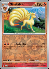 Ninetales 027/167, Twilight Masquerade, Reverse Holo, representative matte composite
