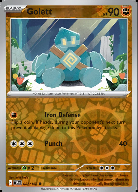 Golett 087/162, Temporal Forces, Reverse Holo, representative matte composite