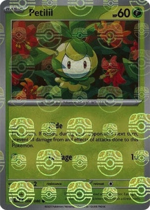 Petilil 006/086 - Black Bolt - Master Ball Reverse Holo