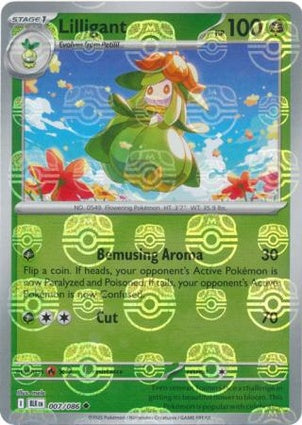 Lilligant 007/086 - Black Bolt - Master Ball Reverse Holo