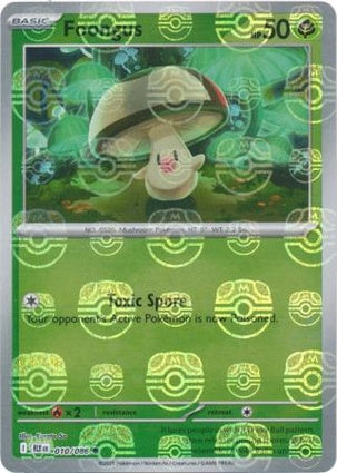 Foongus 010/086 - Black Bolt - Master Ball Reverse Holo