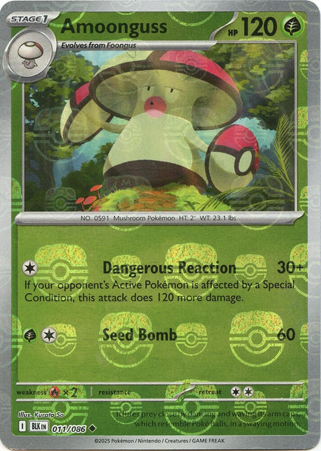 Amoonguss 011/086 - Black Bolt - Master Ball Reverse Holo