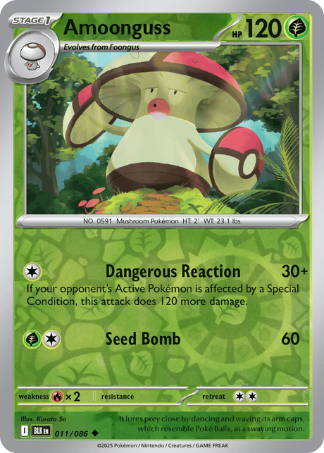 Amoonguss 011/086 - Black Bolt - Reverse Holo