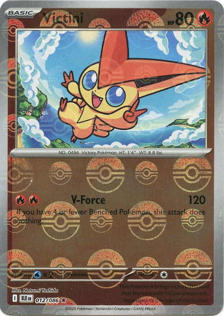 Victini 012/086 - Black Bolt - Poké Ball Reverse Holo