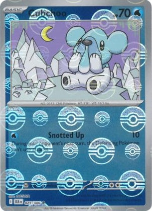 Cubchoo 025/086 - Black Bolt - Poké Ball Reverse Holo