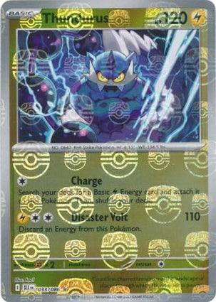 Thundurus 033/086 - Black Bolt - Master Ball Reverse Holo