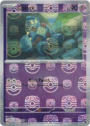 Golett 042/086 - Black Bolt - Master Ball Reverse Holo
