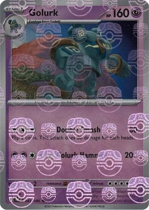 Golurk 043/086 - Black Bolt - Master Ball Reverse Holo