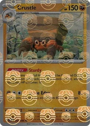 Crustle 052/086 - Black Bolt - Master Ball Reverse Holo