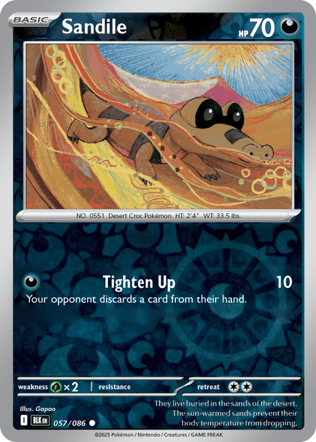 Sandile 057/086 - Black Bolt - Reverse Holo
