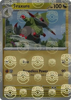 Fraxure 069/086 - Black Bolt - Master Ball Reverse Holo