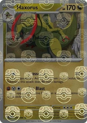Haxorus 070/086 - Black Bolt - Master Ball Reverse Holo