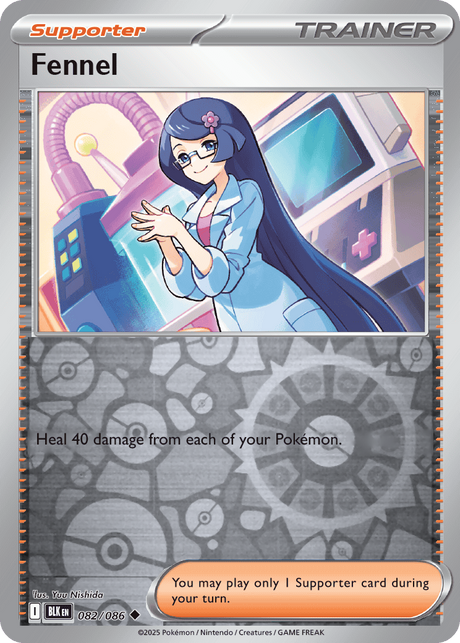 Fennel 082/086 - Black Bolt - Reverse Holo